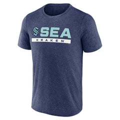 Seattle Kraken Fanatics Playmaker T-Shirt - Heather Deep Sea Blue | Fanatics online