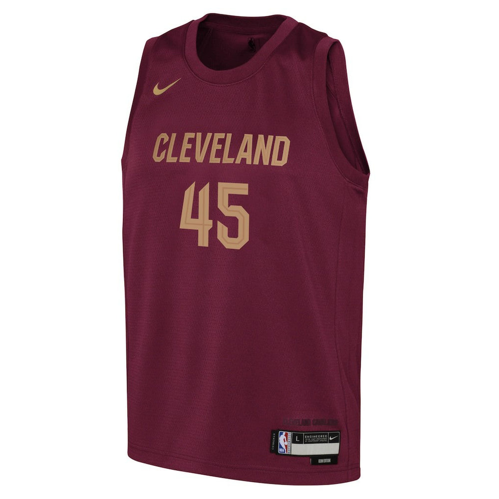 Nike Donovan Mitchell Cleveland Cavaliers Youth Swingman Jersey Icon Editi- Wine