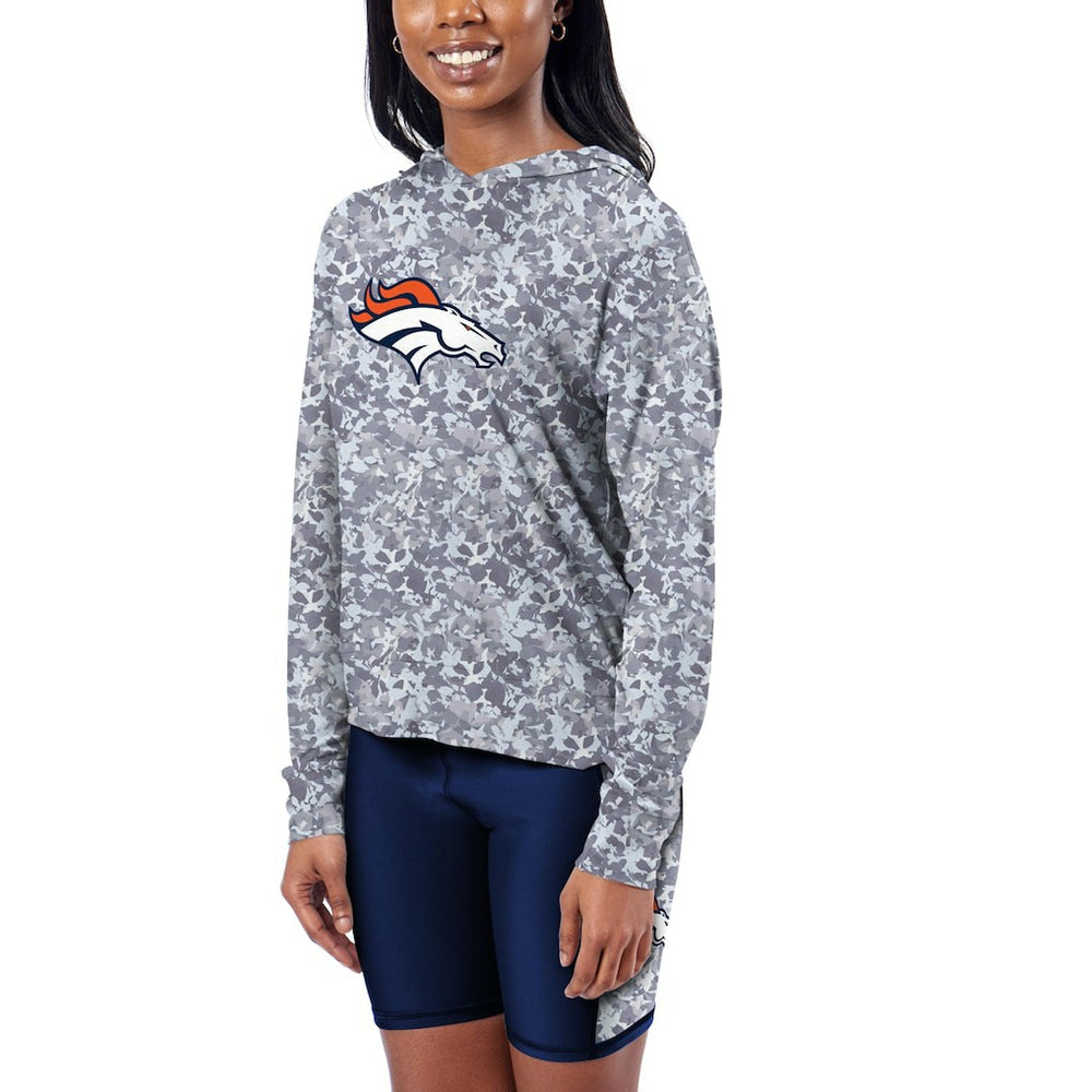 Denver Broncos Certo Women's Session Pullover Hoodie - Navy - NFL