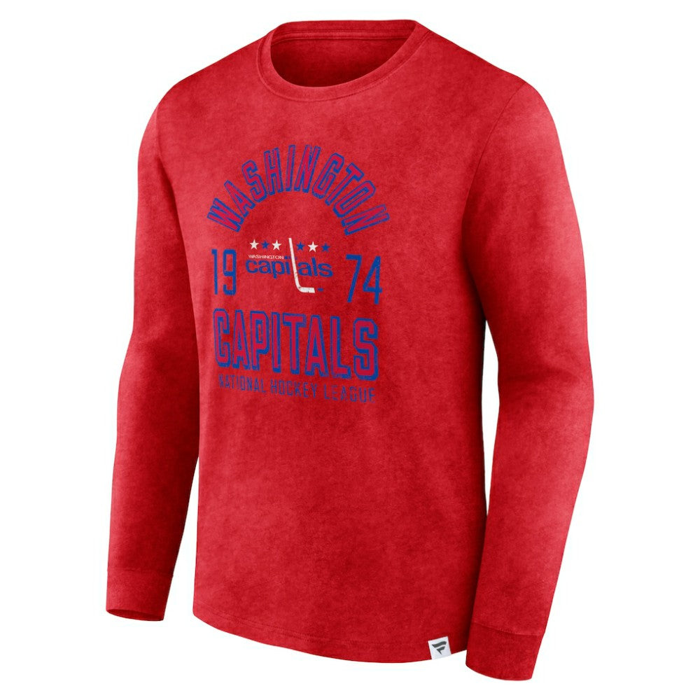 Washington Capitals Fanatics Keep The Zone Long Sleeve T-Shirt - Heather Red | Fanatics on sale