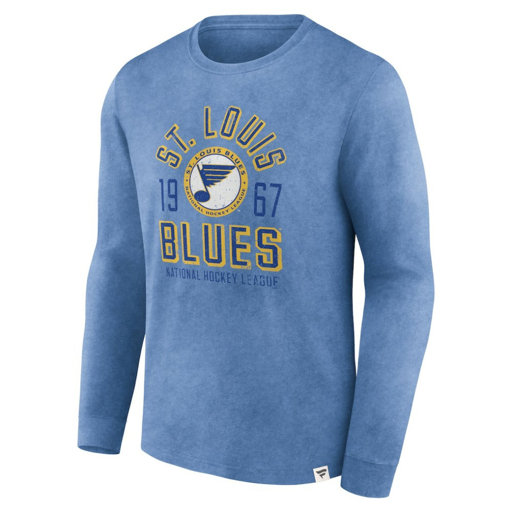 St. Louis Blues Fanatics Keep The Zone Long Sleeve T-Shirt - Heather Blue | Fanatics on sale
