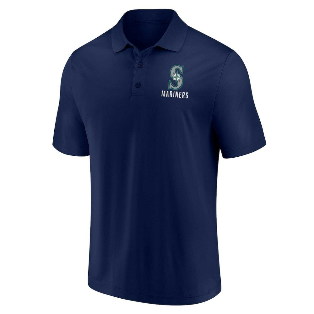 Seattle Mariners Fanatics Two-Pack Logo Lockup Polo Set Outlet