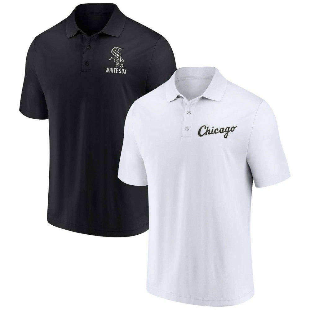 Chicago White Sox Fanatics Two-Pack Logo Lockup Polo Set Online