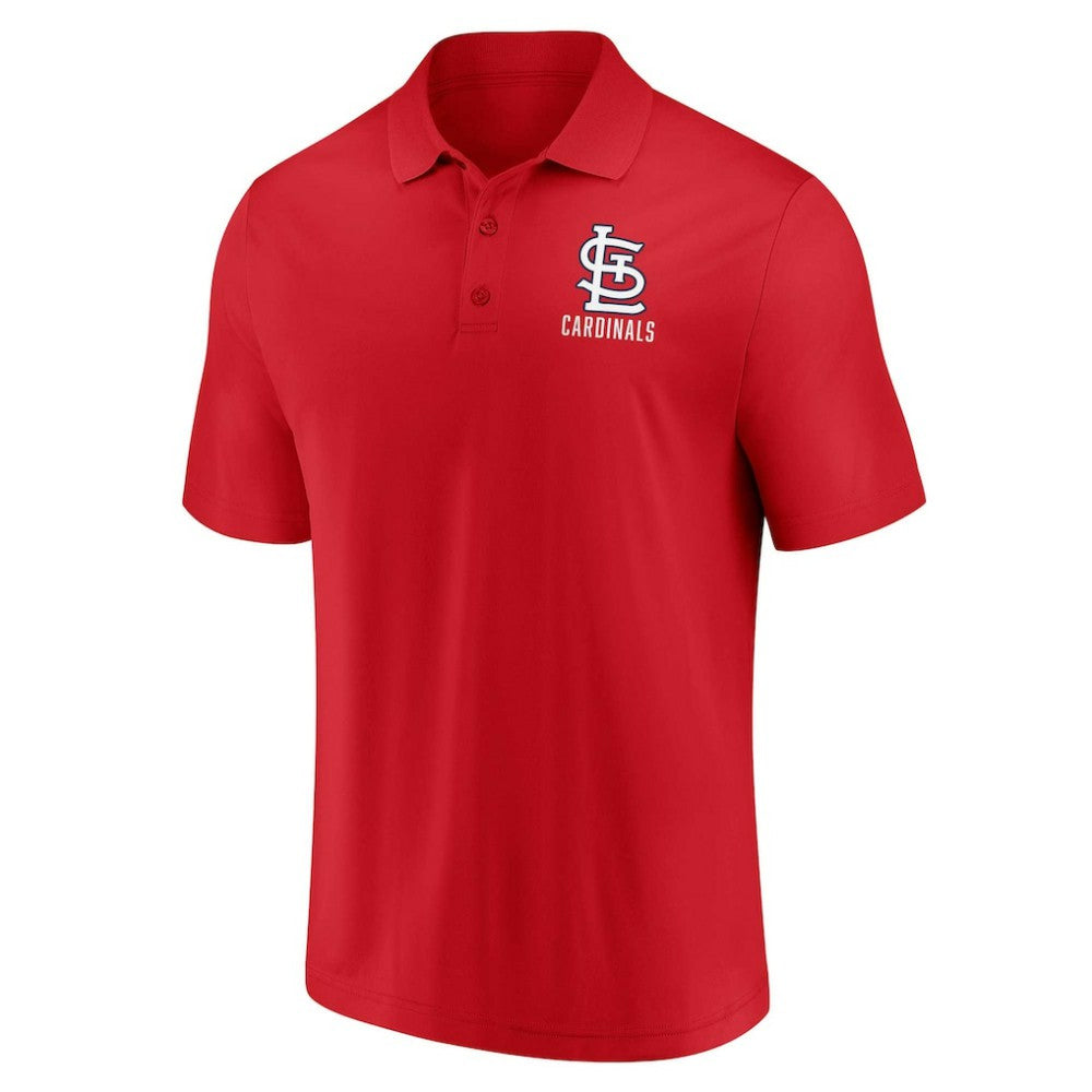 St. Louis Cardinals Fanatics Two-Pack Logo Lockup Polo Set Outlet