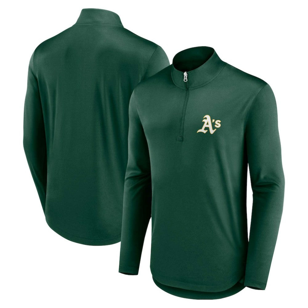 Athletics Fanatics Quarterback Quarter-Zip Top Near Me