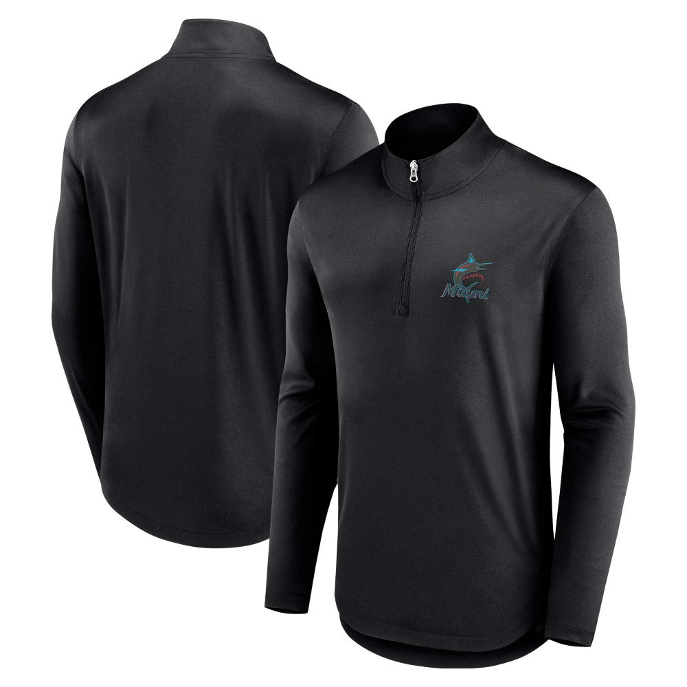 Miami Marlins Fanatics Quarterback Quarter-Zip Top Discount