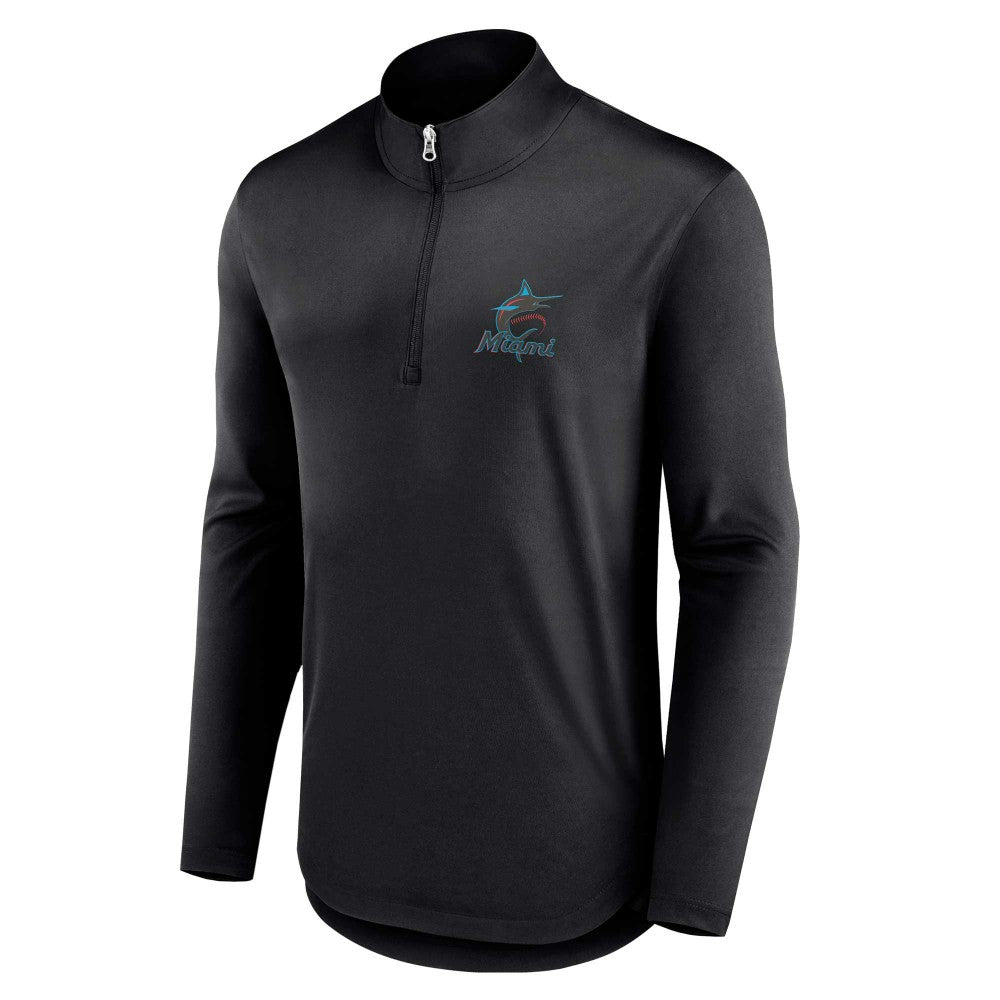 Miami Marlins Fanatics Quarterback Quarter-Zip Top Discount
