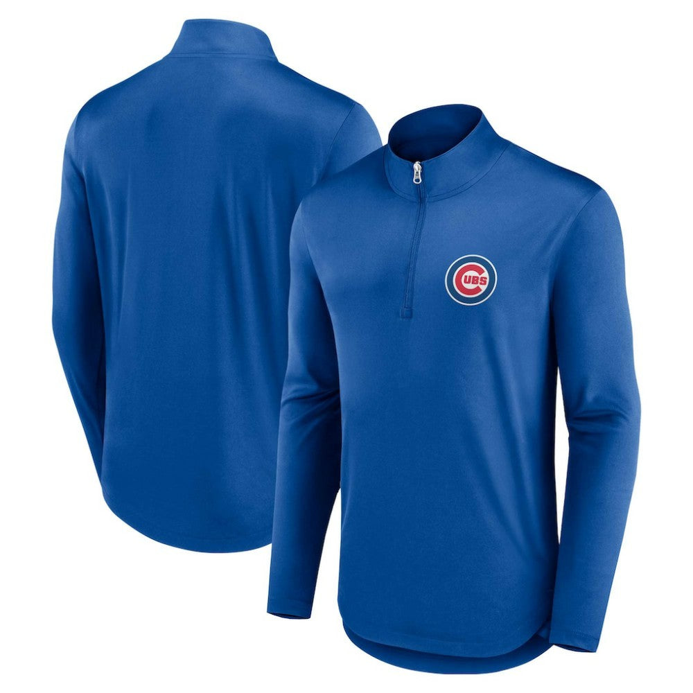 Chicago Cubs Fanatics Quarterback Quarter-Zip Top for sale