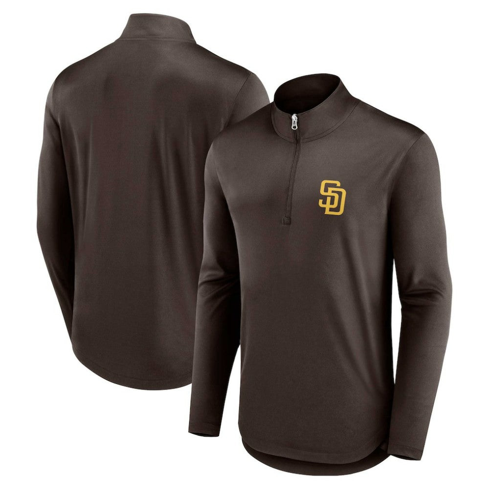 San Diego Padres Fanatics Quarterback Quarter-Zip Top Online