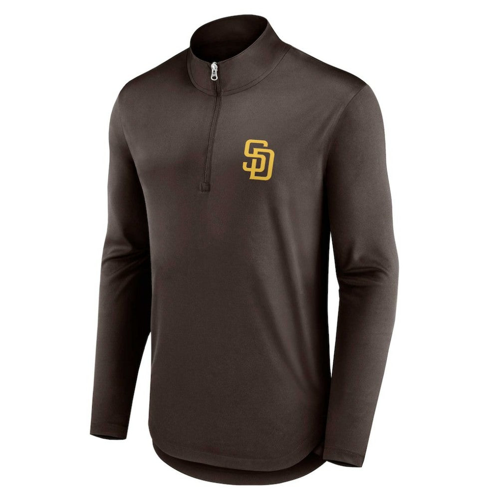 San Diego Padres Fanatics Quarterback Quarter-Zip Top Online