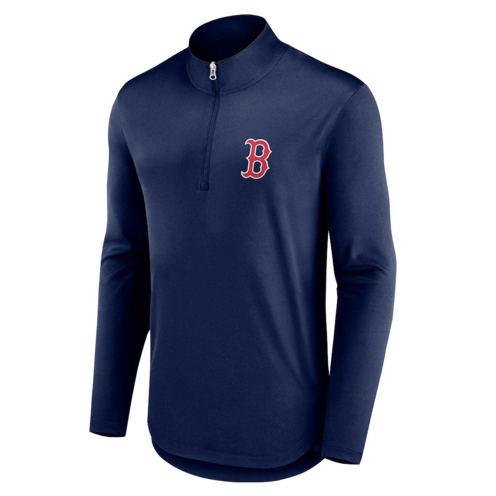 Boston Red Sox Fanatics Quarterback Quarter-Zip Top for sale