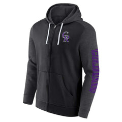 Colorado Rockies Fanatics Offensive Line Up Lightweight Full-Zip Hoodie Sale