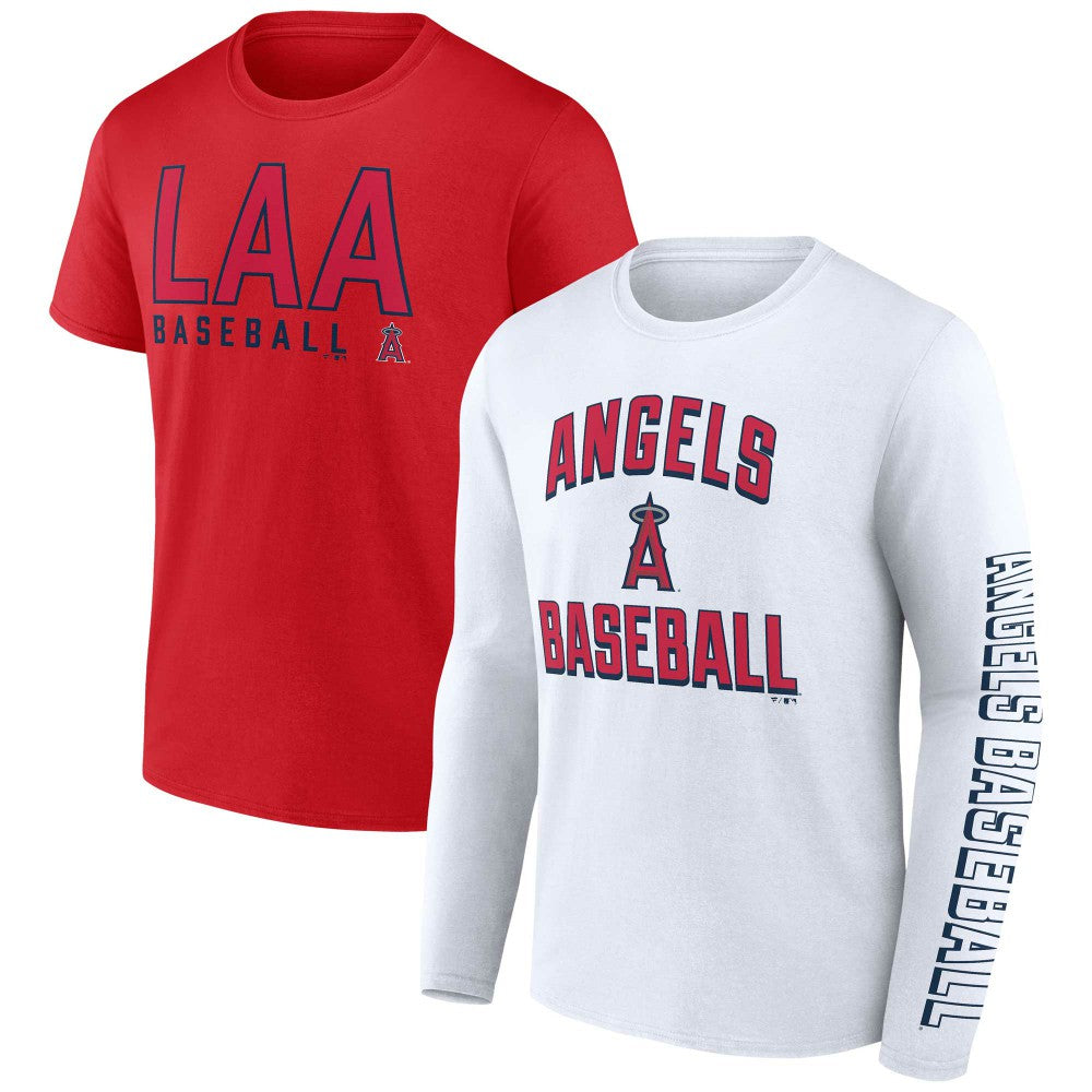 Los Angeles Angels Fanatics Two-Pack Combo T-Shirt Set Discount