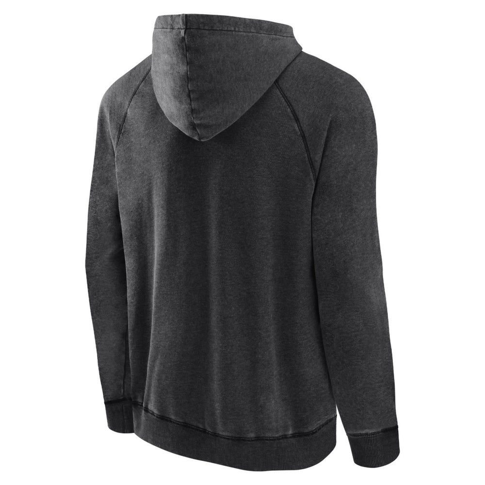 Fanatics Portland Trail Blazers Foul Trouble Snow Wash Raglan Pullover Hoodie Heather Charcoal