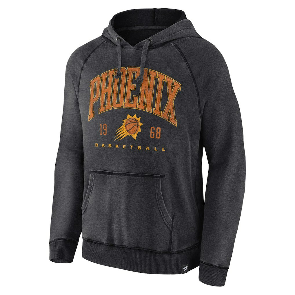 Fanatics Phoenix Suns Foul Trouble Snow Wash Raglan Pullover Hoodie Heather Charcoal