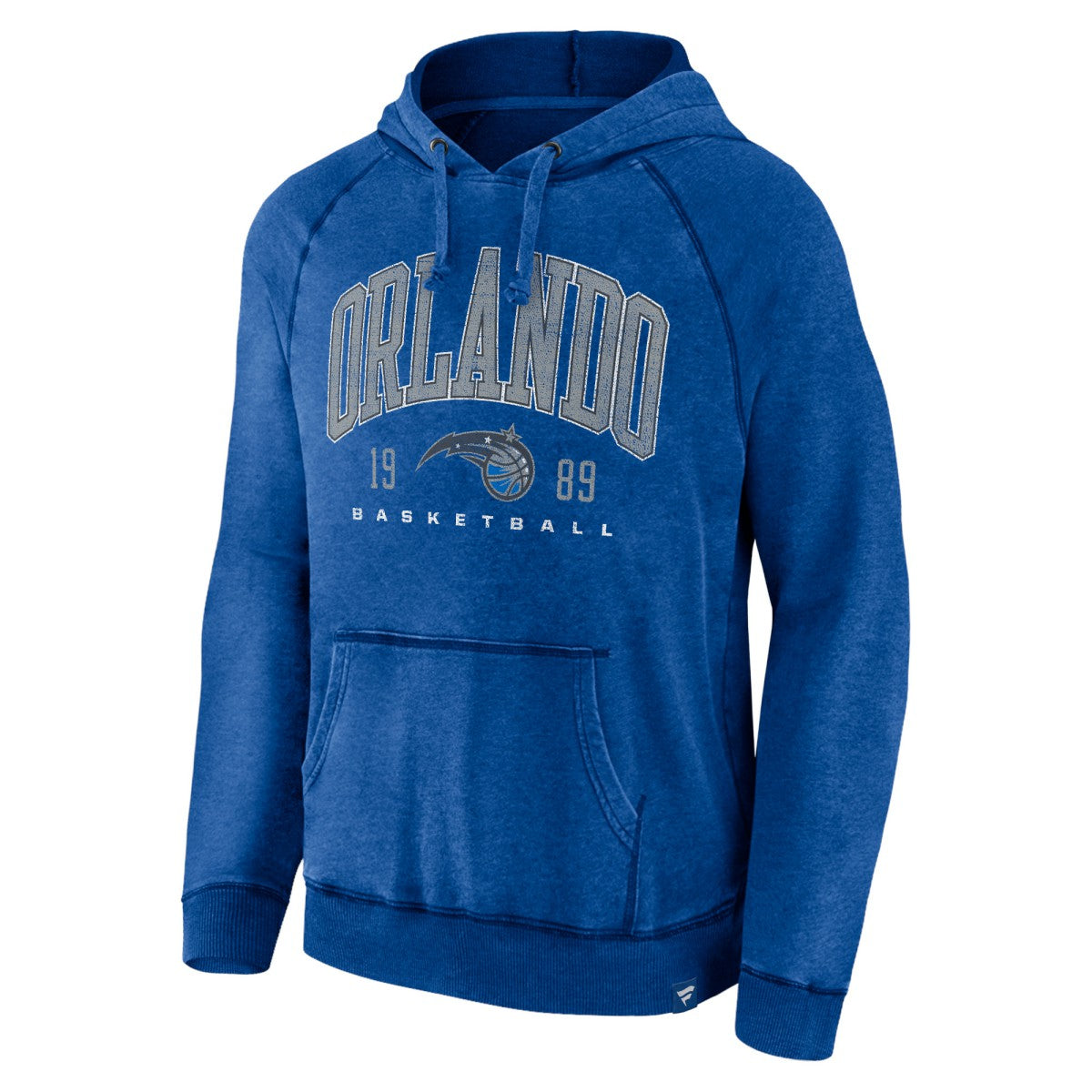 Fanatics Orlando Magic Foul Trouble Snow Wash Raglan Pullover Hoodie Heather Blue