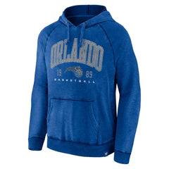 Fanatics Orlando Magic Foul Trouble Snow Wash Raglan Pullover Hoodie Heather Blue