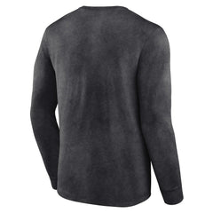 Fanatics Charlotte Hornets Front Court Press Snow Wash Long Sleeve T-Shirt Heather Charcoal