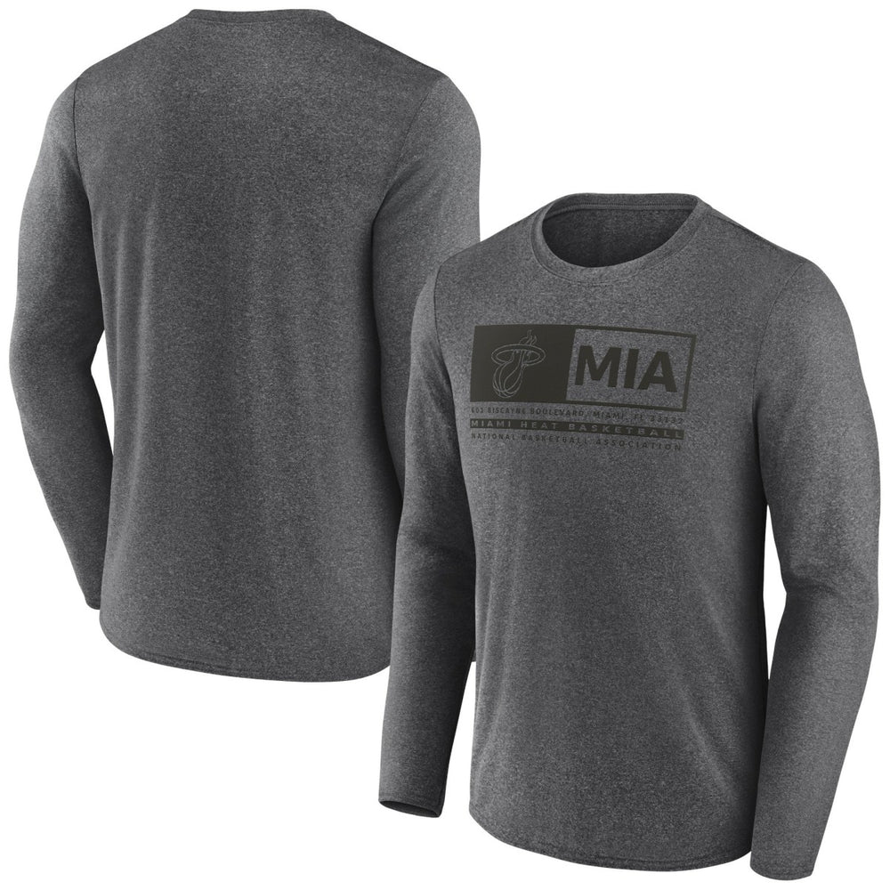 Fanatics Miami Heat Three-Point Play T-Shirt Heather Charcoal