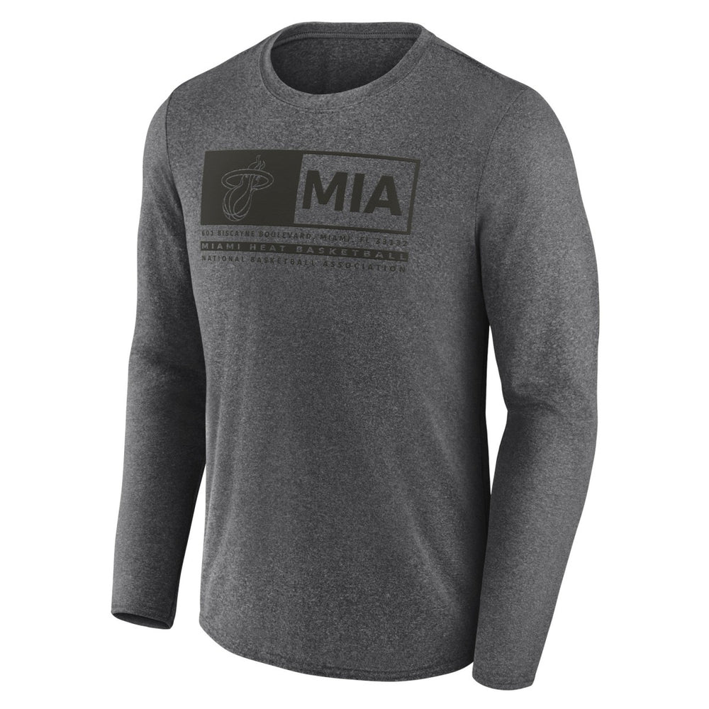 Fanatics Miami Heat Three-Point Play T-Shirt Heather Charcoal