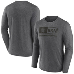 Fanatics Brooklyn Nets Three-Point Play T-Shirt Heather Charcoal