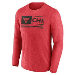 Fanatics Chicago Bulls Three-Point Play T-Shirt Heather Red