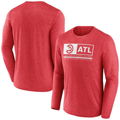 Fanatics Atlanta Hawks Three-Point Play T-Shirt Heather Red