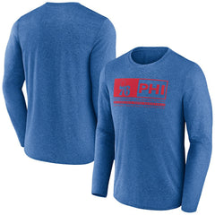 Fanatics Philadelphia 76ers Three-Point Play T-Shirt Heather Royal