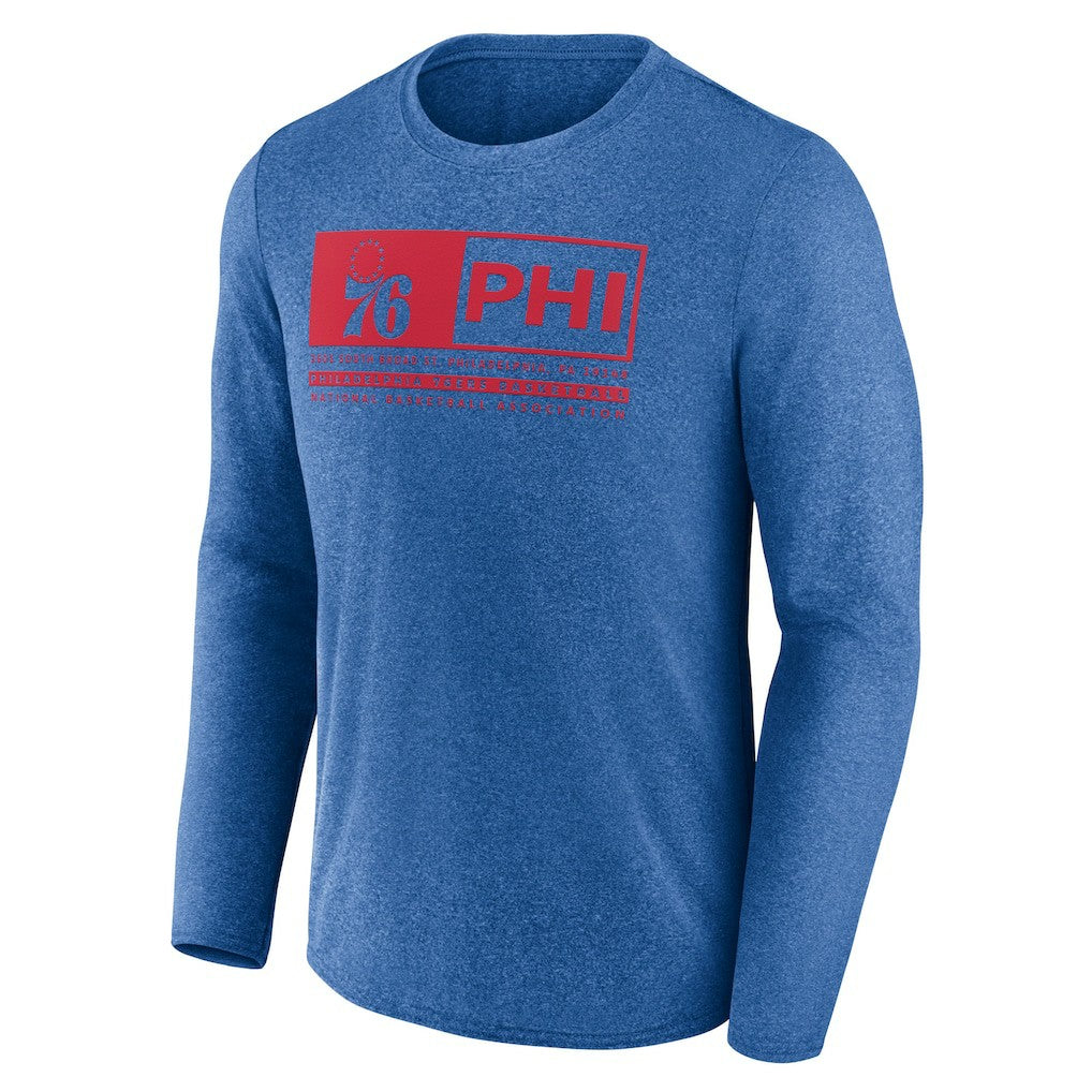 Fanatics Philadelphia 76ers Three-Point Play T-Shirt Heather Royal