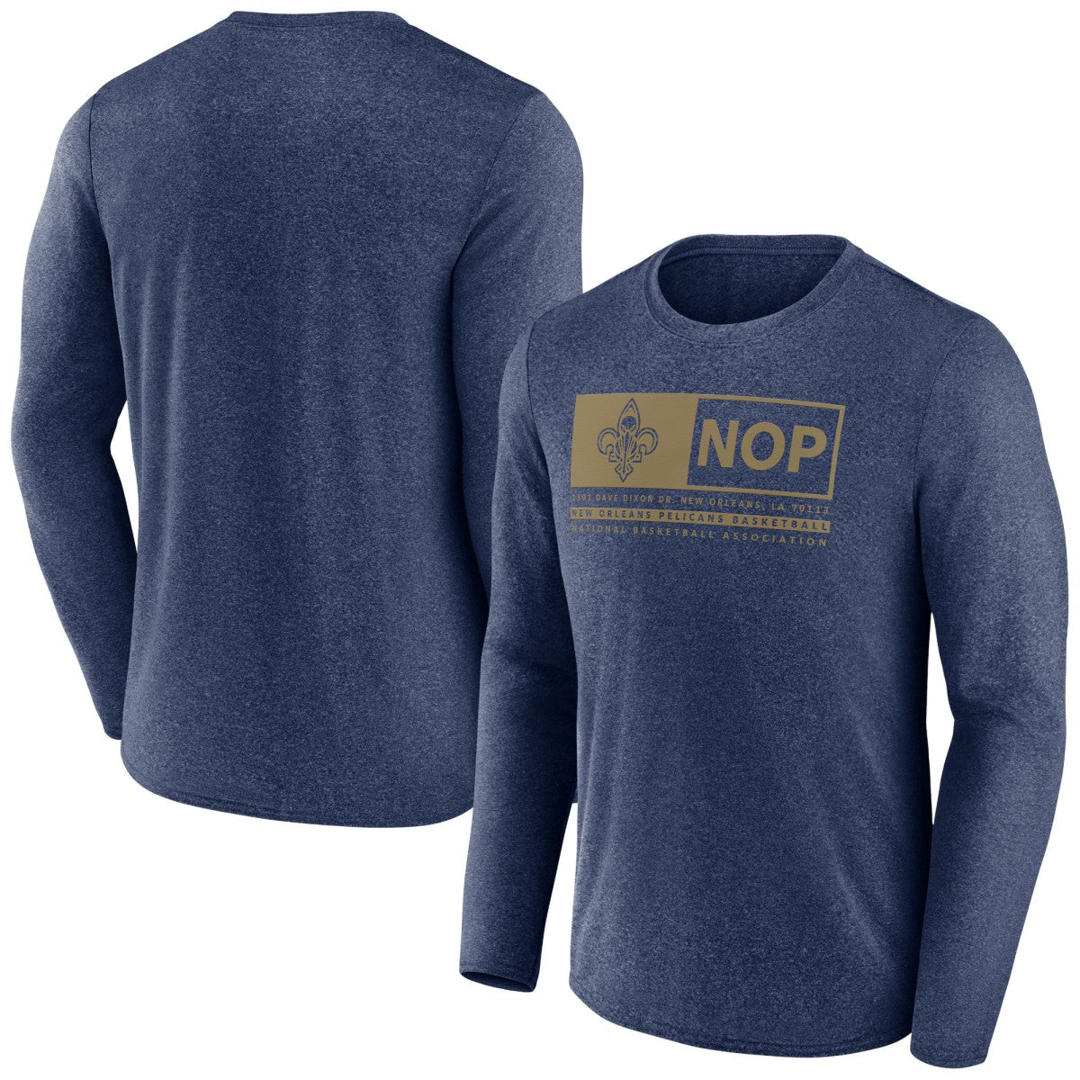Fanatics New Orleans Pelicans Three-Point Play T-Shirt Heather Navy