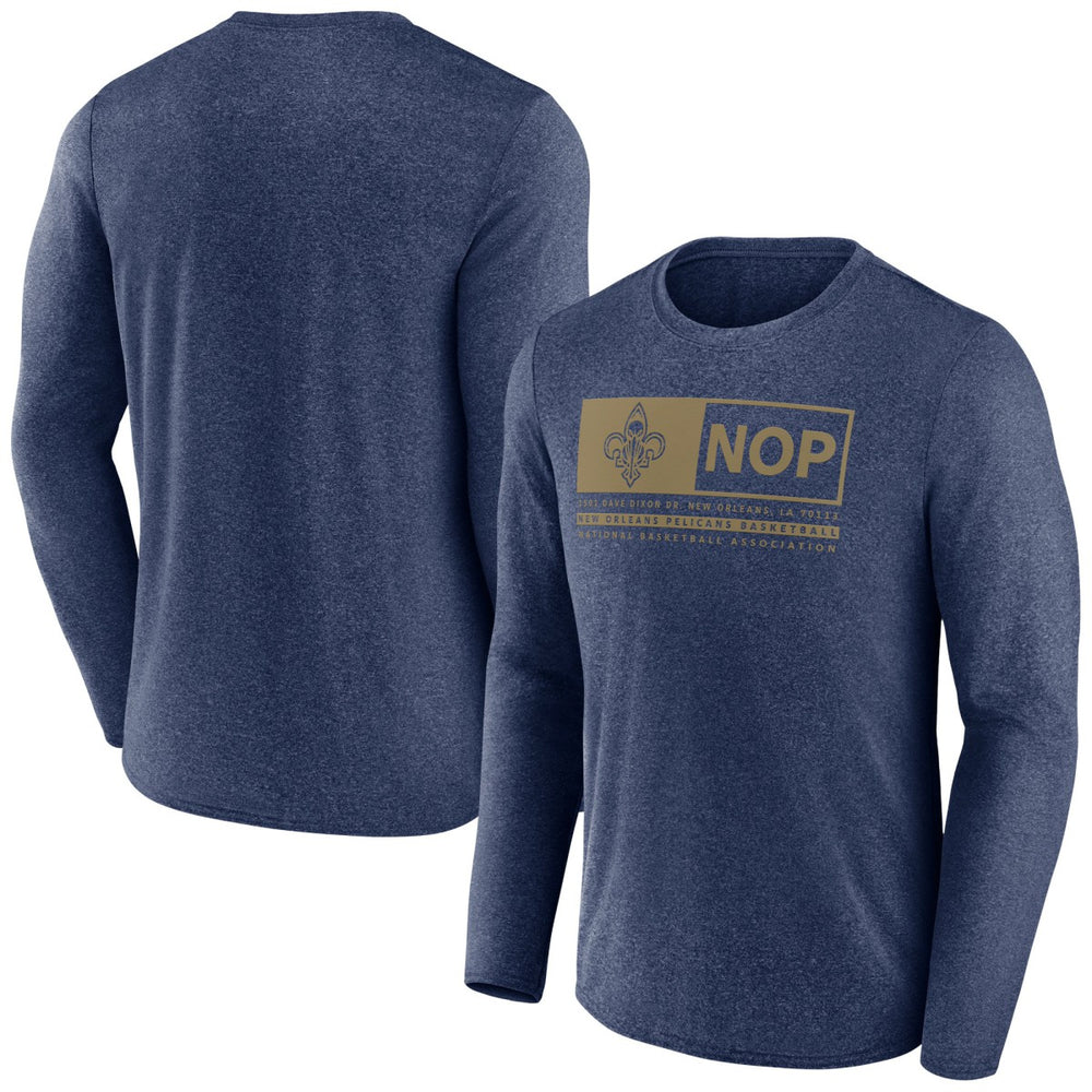 Fanatics New Orleans Pelicans Three-Point Play T-Shirt Heather Navy