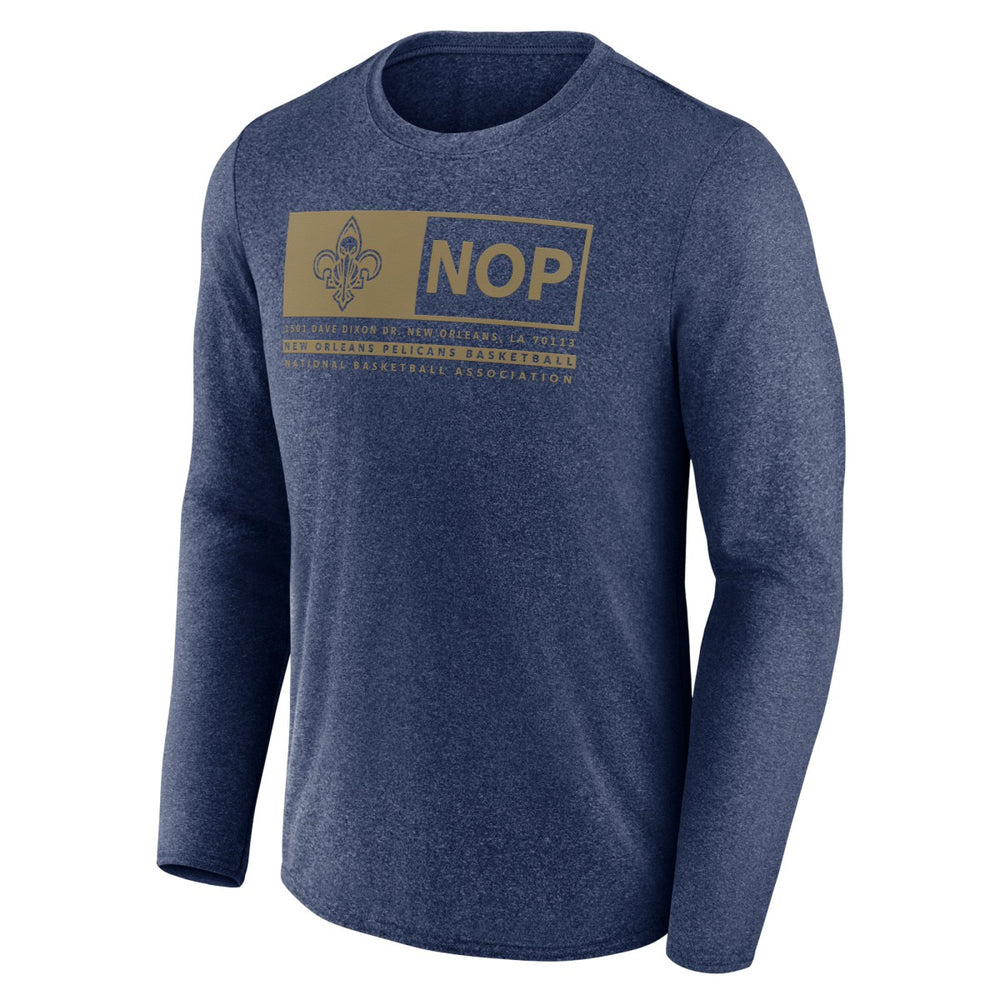 Fanatics New Orleans Pelicans Three-Point Play T-Shirt Heather Navy