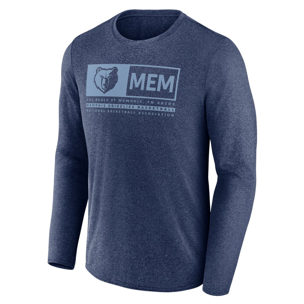 Fanatics Memphis Grizzlies Three-Point Play T-Shirt Heather Navy