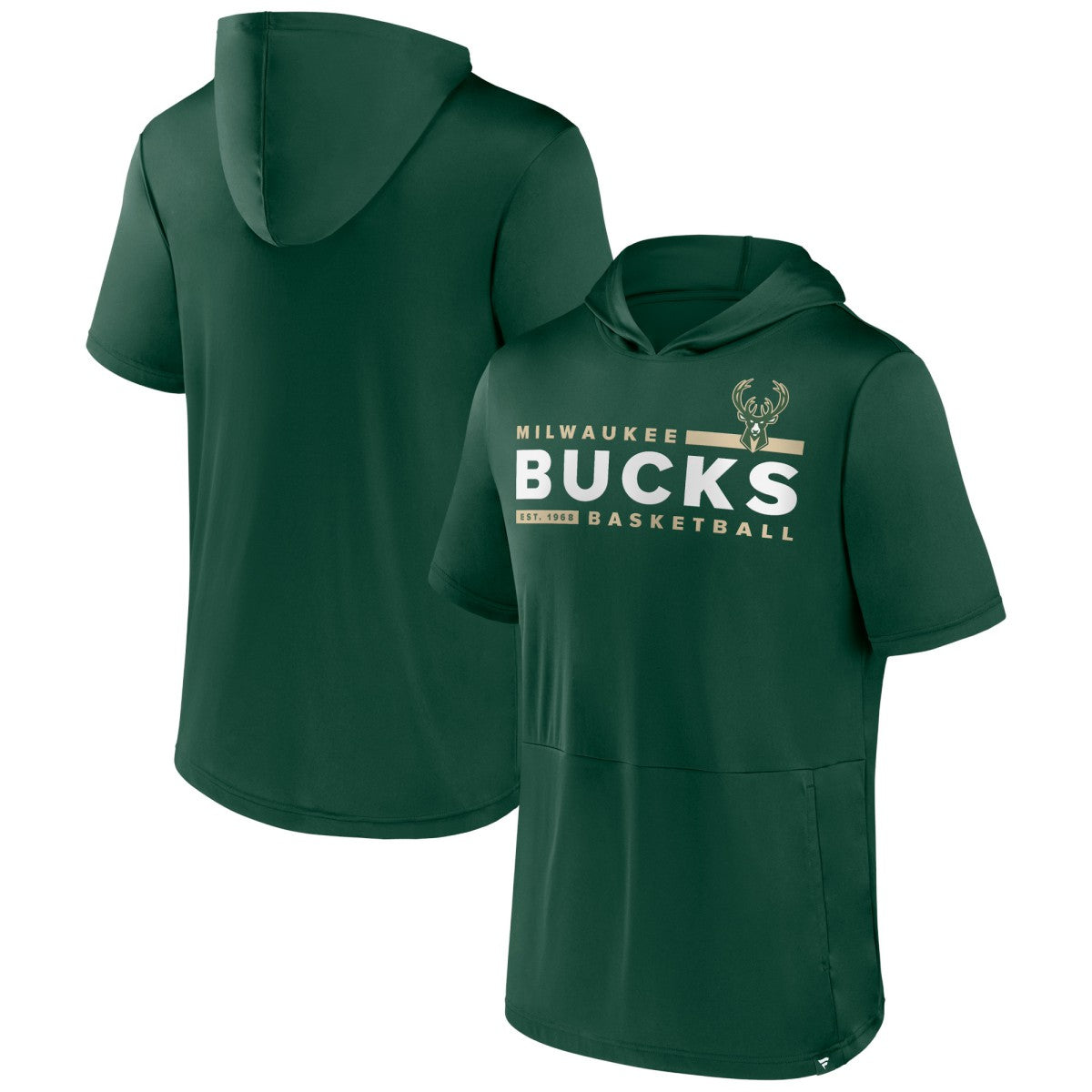Fanatics Milwaukee Bucks Possession Hoodie T-Shirt Hunter Green