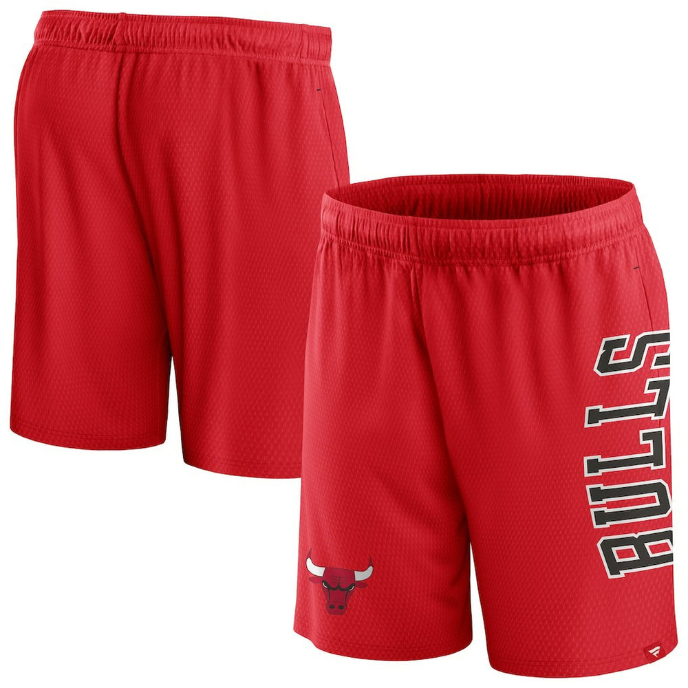 Fanatics Chicago Bulls Post Up Mesh Shorts Red