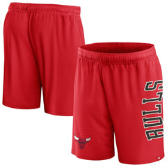 Fanatics Chicago Bulls Post Up Mesh Shorts Red