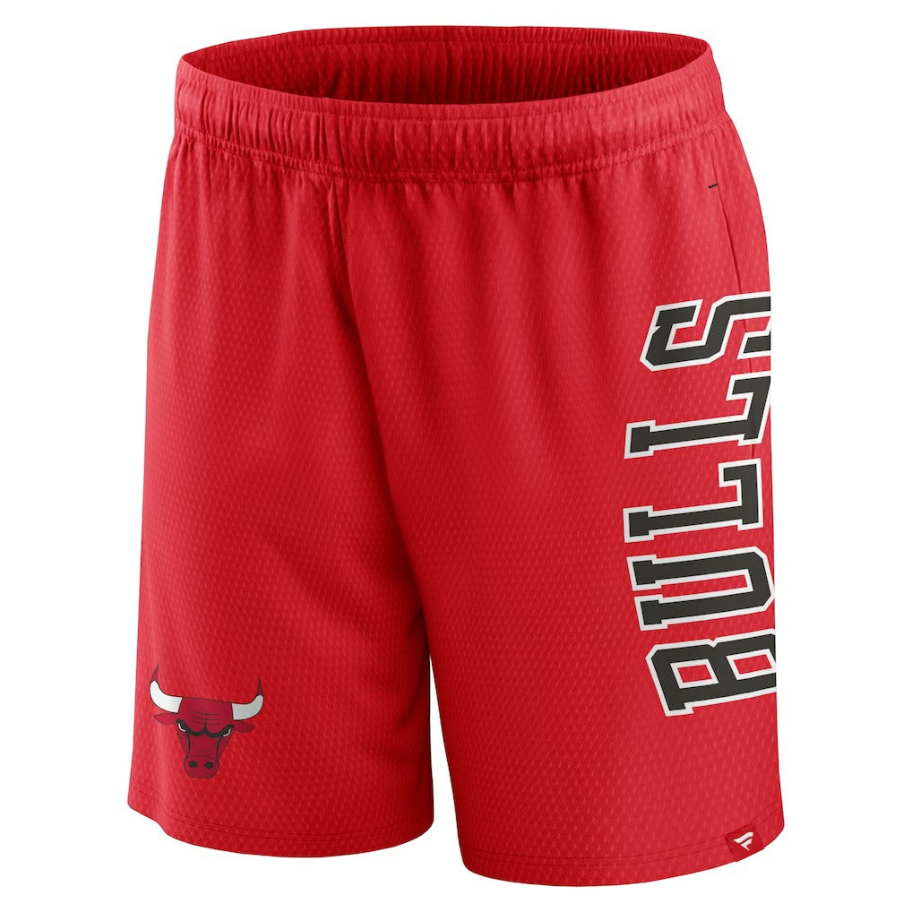 Fanatics Chicago Bulls Post Up Mesh Shorts Red