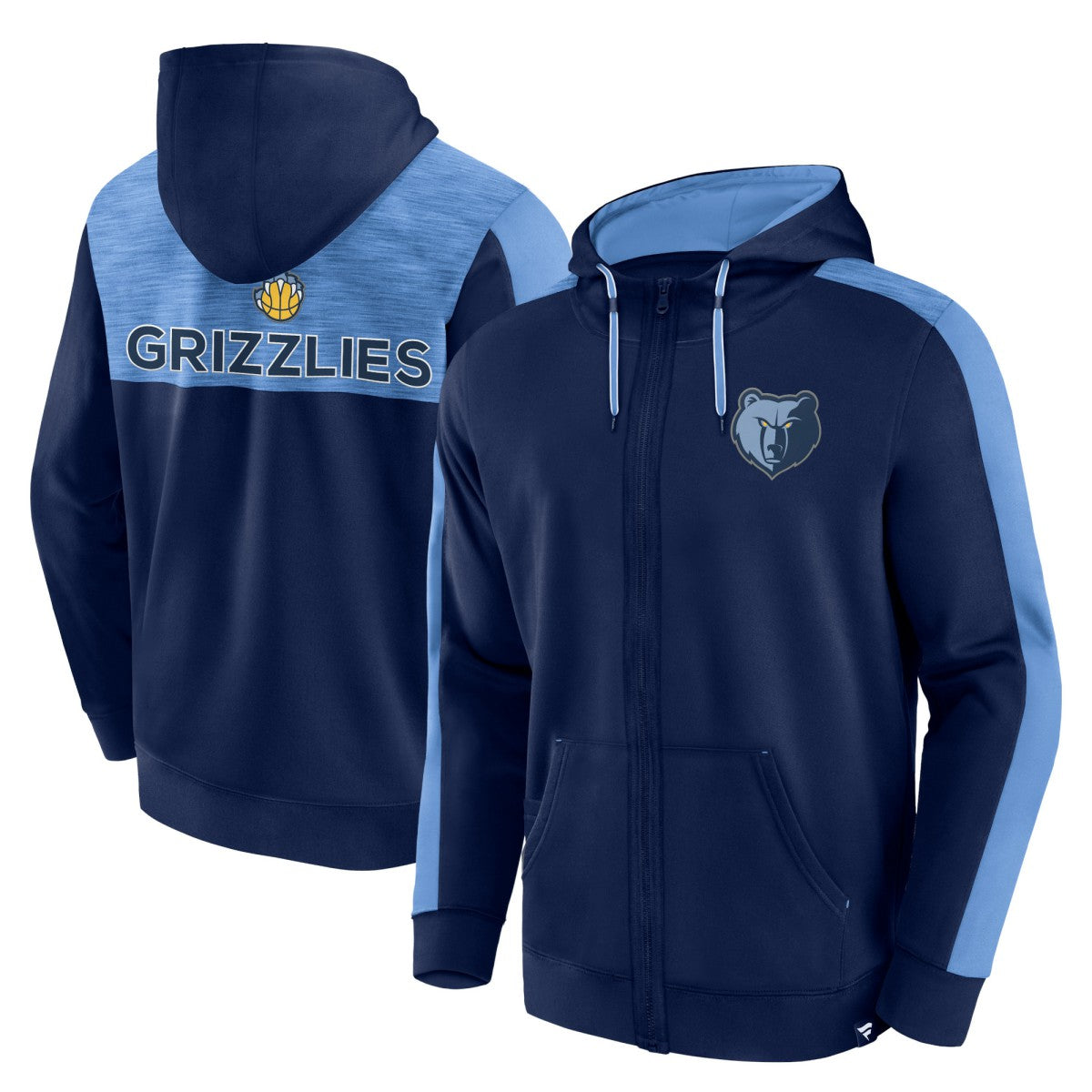 Fanatics Memphis Grizzlies Rainbow Shot Full-Zip Hoodie Navy