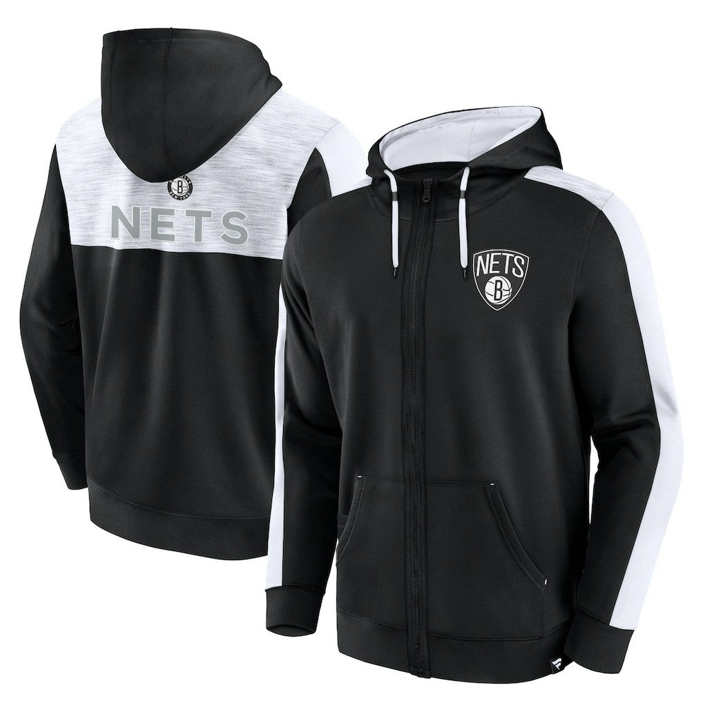 Fanatics Brooklyn Nets Rainbow Shot Full-Zip Hoodie Black