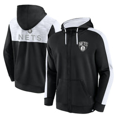 Fanatics Brooklyn Nets Rainbow Shot Full-Zip Hoodie Black