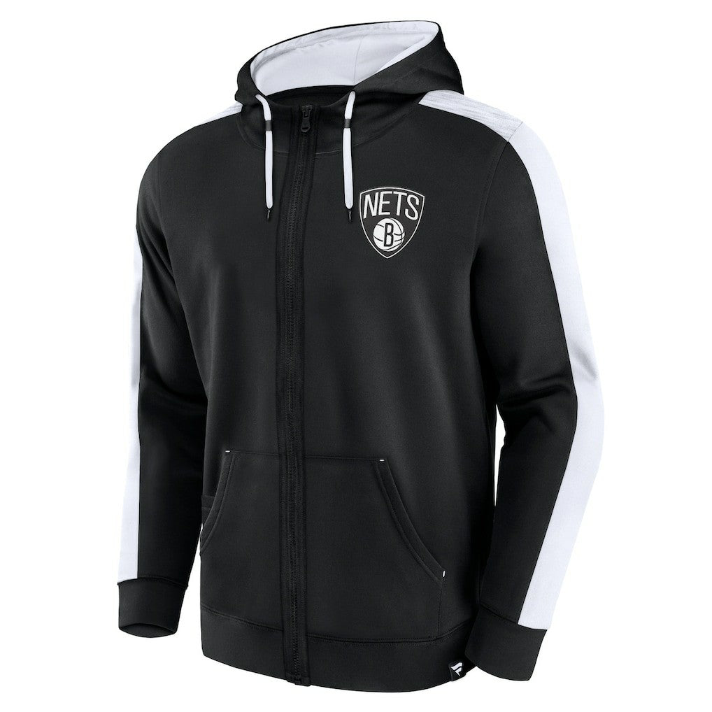 Fanatics Brooklyn Nets Rainbow Shot Full-Zip Hoodie Black