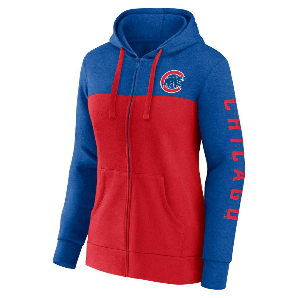 Chicago Cubs Fanatics Women's City Ties Hoodie Full-Zip Sweatshirt Outlet