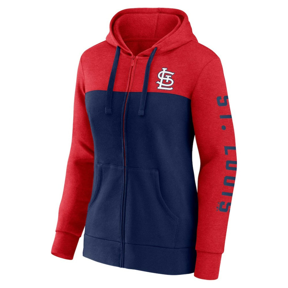 St. Louis Cardinals Fanatics Women's City Ties Hoodie Full-Zip Sweatshirt Discount