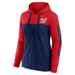 Washington Nationals Fanatics Women's City Ties Hoodie Full-Zip Sweatshirt Near Me