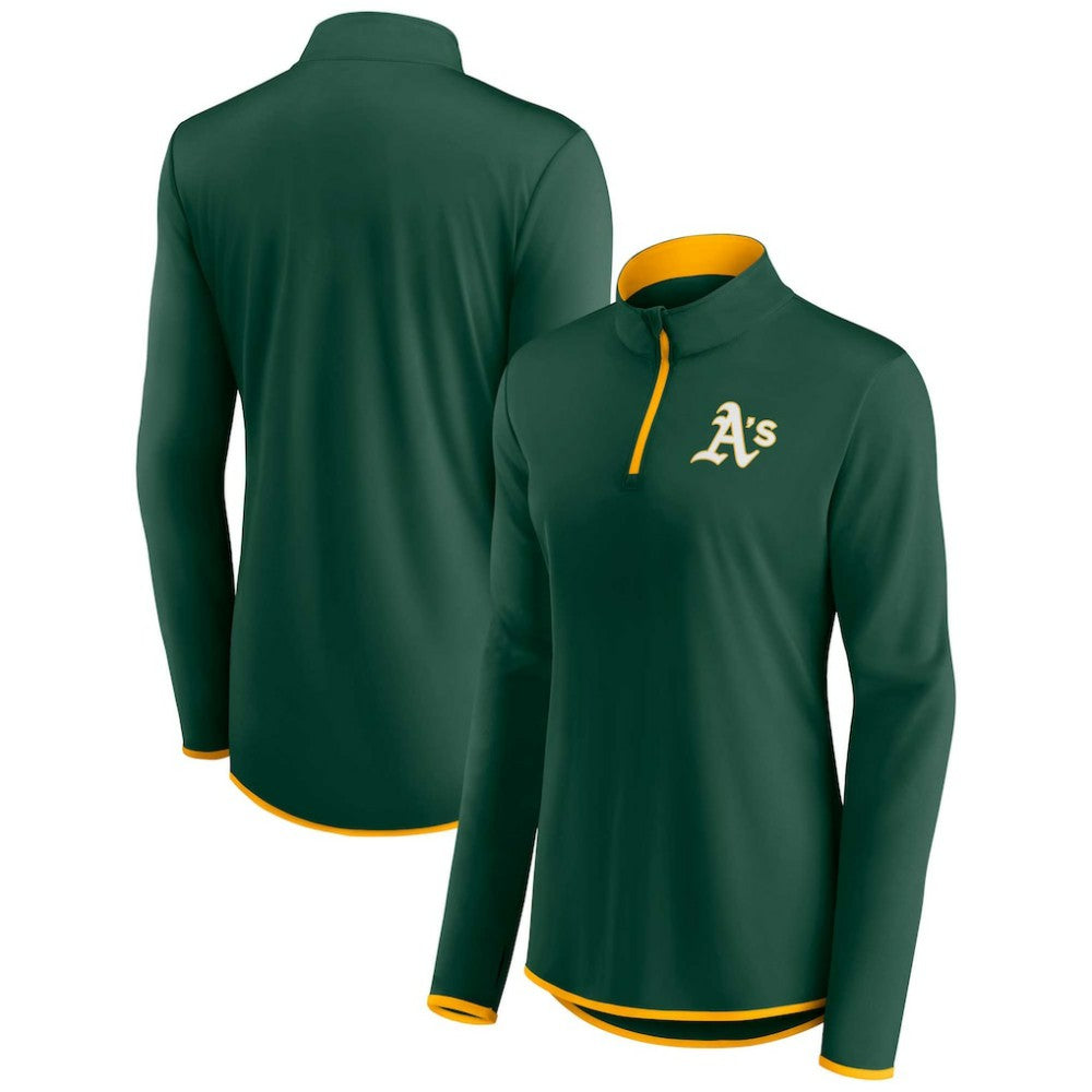 Athletics Fanatics Women's Corner Quarter-Zip Top Near Me