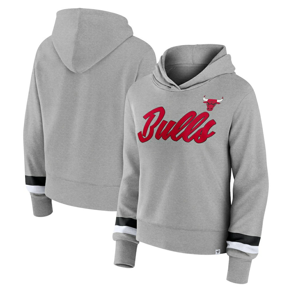 Fanatics Chicago Bulls Women's Halftime Pullover Hoodie Heather Gray