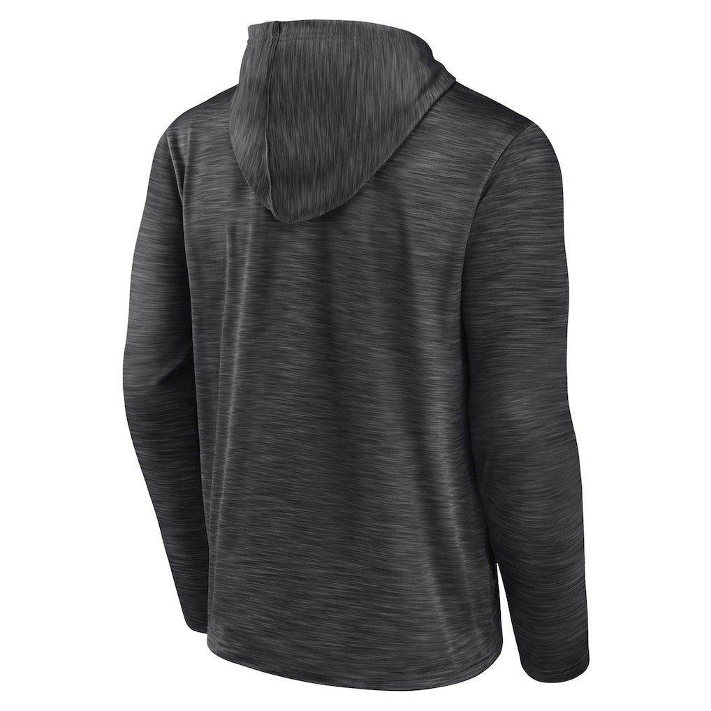 Fanatics Brooklyn Nets Fast Break Pullover Hoodie Heather Charcoal