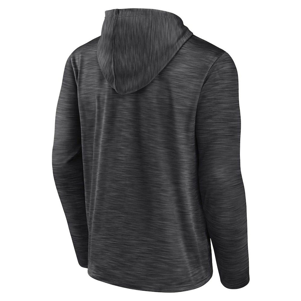 Fanatics Brooklyn Nets Fast Break Pullover Hoodie Heather Charcoal