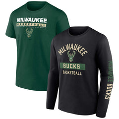 Fanatics Milwaukee Bucks Two-Pack Just Net Combo Set Hunter Green/Black