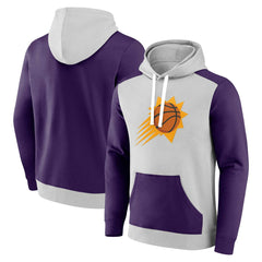 Fanatics Phoenix Suns Arctic Colorblock Pullover Hoodie Gray/Purple